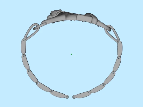 Bracelet panther 3D Print Model