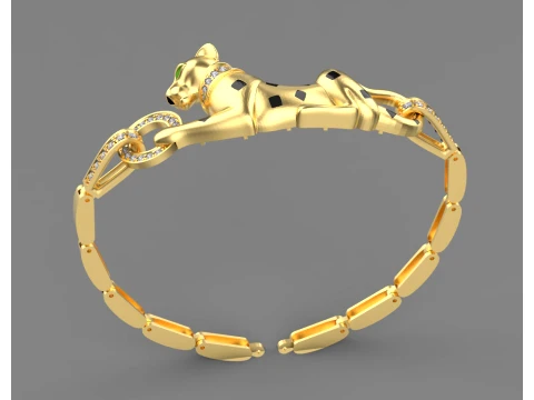 Bracelet panther 3D Print Model