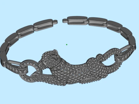 Bracelet panther 3D Print Model