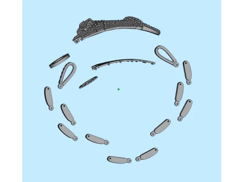 Bracelet panther 3D Print Model