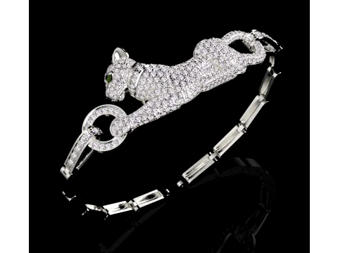 Bracelet panther 3D Print Model