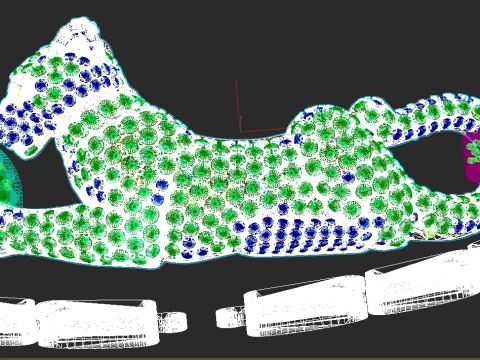 Bracelet panther 3D Print Model
