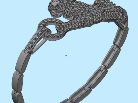 Bracelet panther 3D Print Model