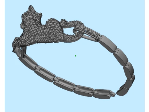 Bracelet panther 3D Print Model