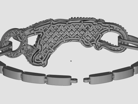 Bracelet panther 3D Print Model