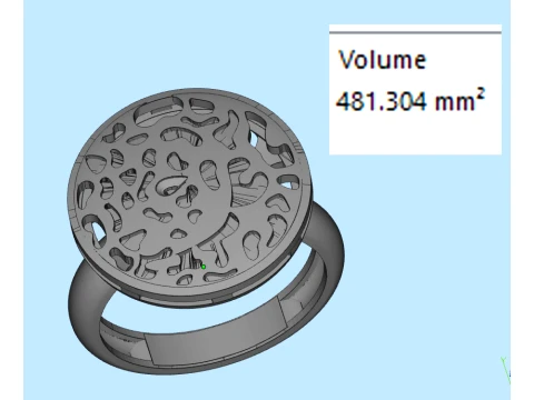 Earrings ring panther 3D Print Model