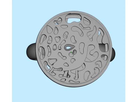 Earrings ring panther 3D Print Model
