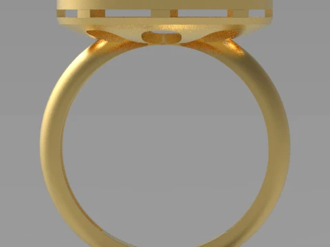 Earrings ring panther 3D Print Model