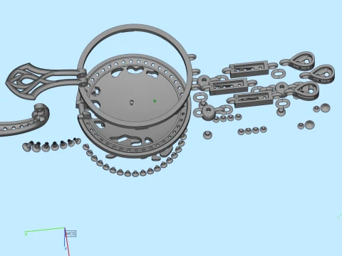 Earrings ring panther 3D Print Model