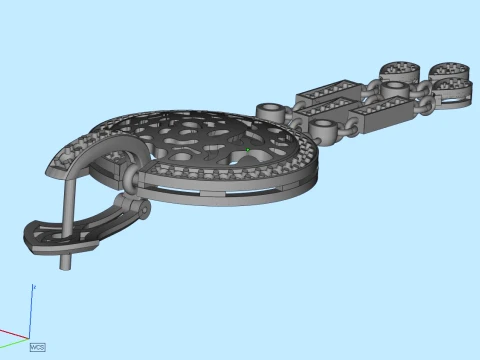 Earrings ring panther 3D Print Model