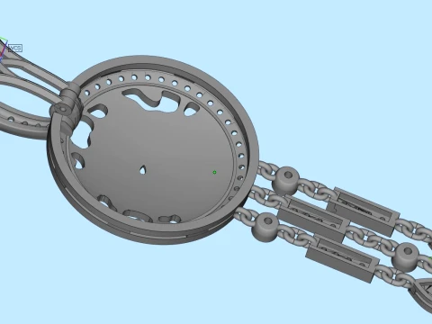 Earrings ring panther 3D Print Model