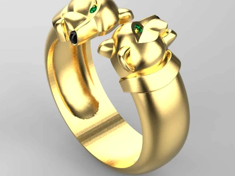 Ring Panther 3D Print Model