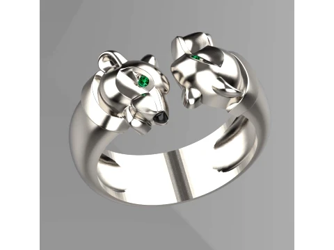 Ring Panther 3D Print Model