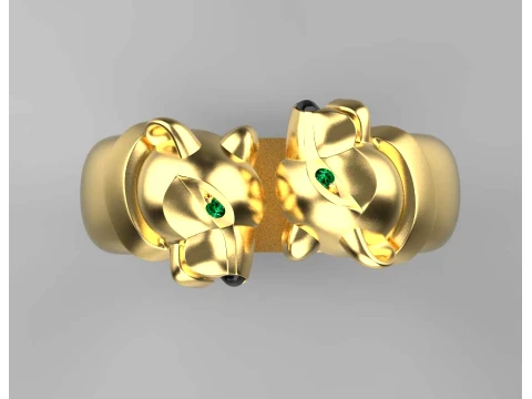 Ring Panther 3D Print Model