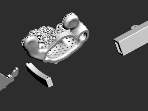 Brooch and cufflinks panther 3D Print Model
