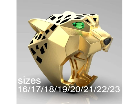 Ring Panther 3D Print Model