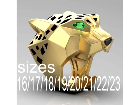 Ring Panther 3D Print Model