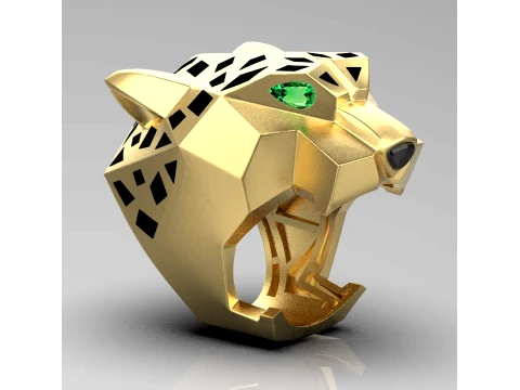Ring Panther 3D Print Model