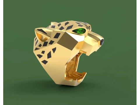Ring Panther 3D Print Model