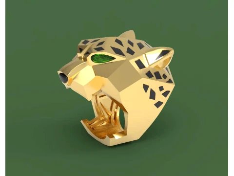 Ring Panther 3D Print Model