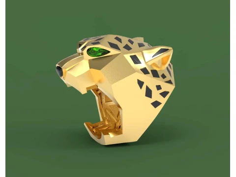 Ring Panther 3D Print Model