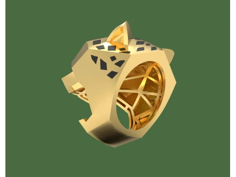 Ring Panther 3D Print Model