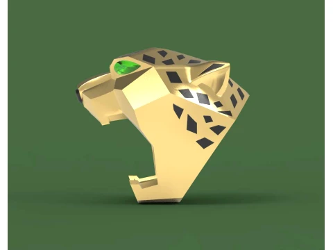 Ring Panther 3D Print Model