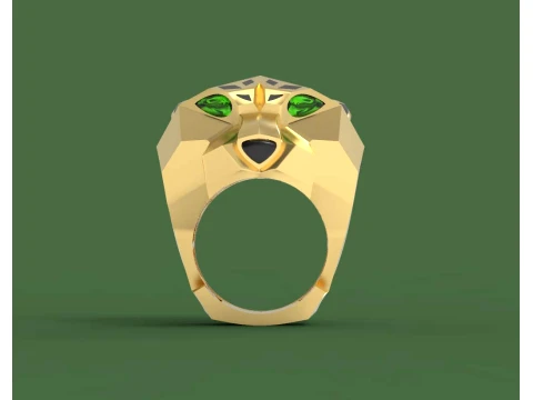 Ring Panther 3D Print Model
