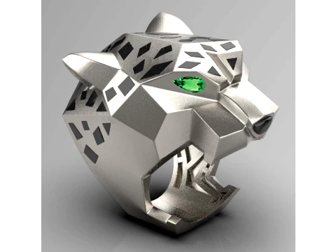 Ring Panther 3D Print Model