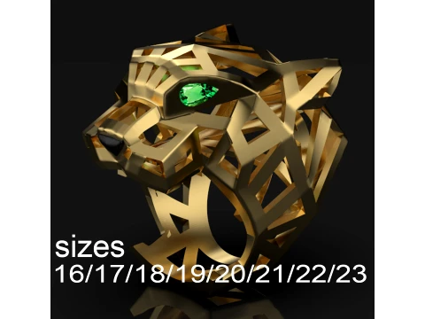 Ring Panther 3D Print Model