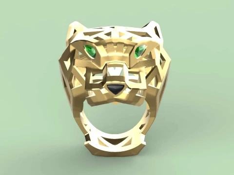 Ring Panther 3D Print Model