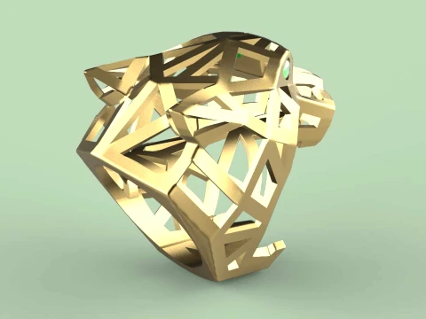 Ring Panther 3D Print Model
