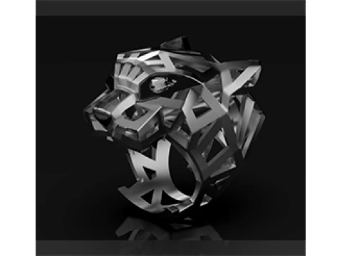 Ring Panther 3D Print Model