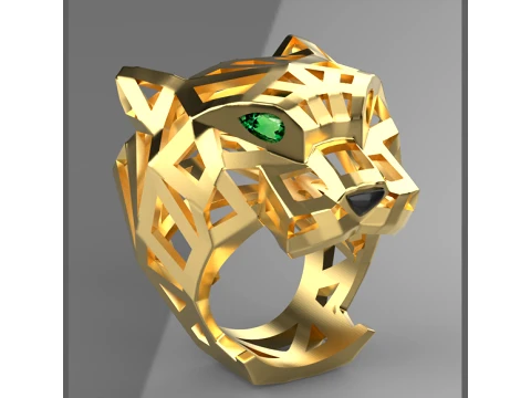 Ring Panther 3D Print Model