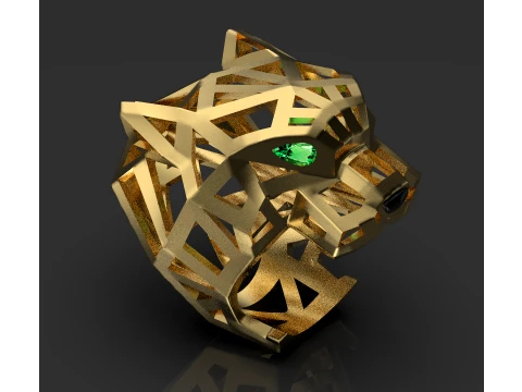 Ring Panther 3D Print Model