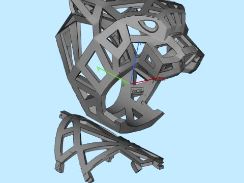 Ring Panther 3D Print Model