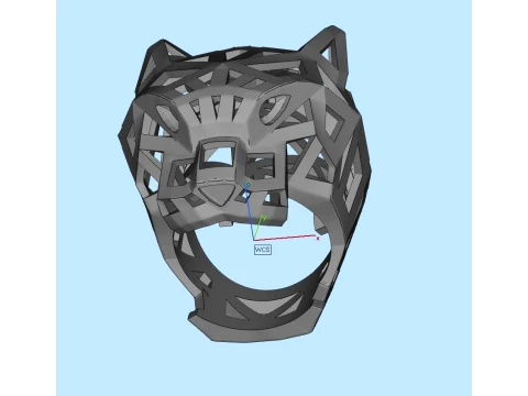 Ring Panther 3D Print Model