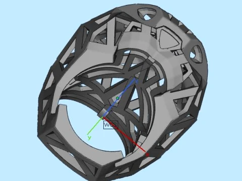 Ring Panther 3D Print Model