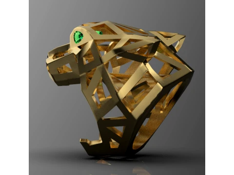 Ring Panther 3D Print Model