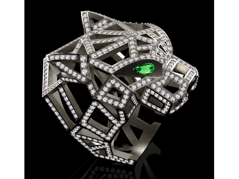 Ring Panther 3D Print Model