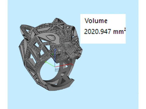 Ring Panther 3D Print Model