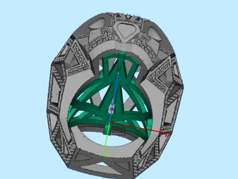 Ring Panther 3D Print Model