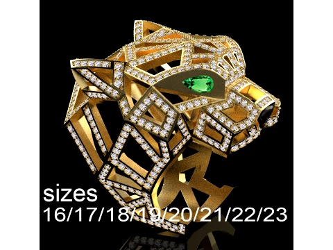 Ring Panther 3D Print Model