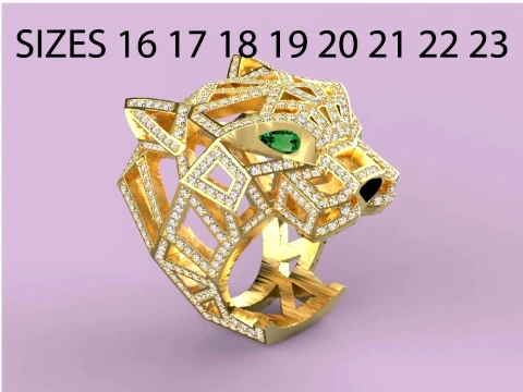 Ring Panther 3D Print Model