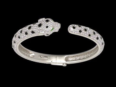 Bracelet panther 3D Print Model