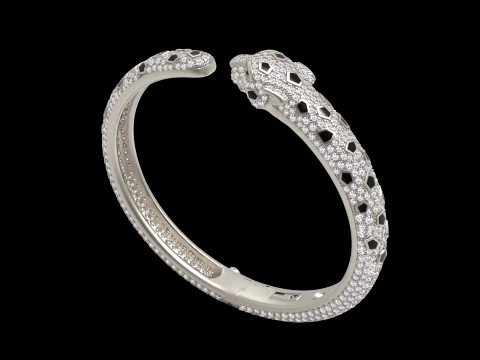 Bracelet panther 3D Print Model