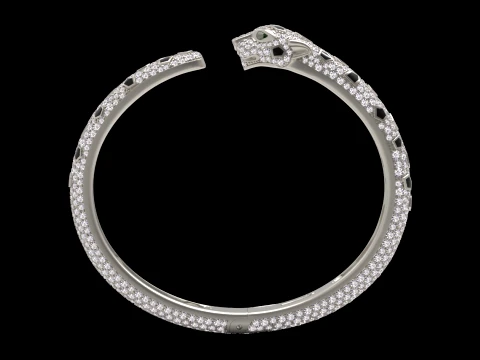 Bracelet panther 3D Print Model