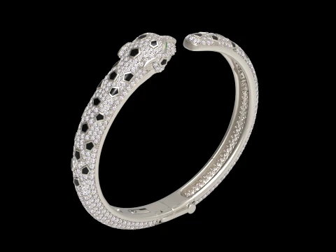 Bracelet panther 3D Print Model