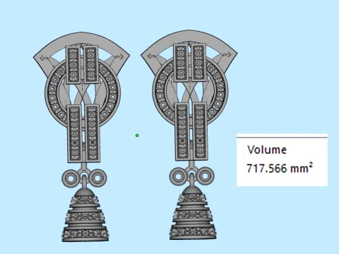 Earrings panther 3D Print Model