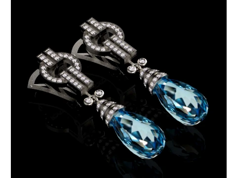 Earrings panther 3D Print Model